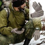 Men's Warm Wool Fleece Knit Winter Gloves
