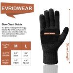 Men's Knitted Winter Touchscreen Gloves - Black