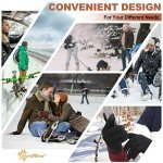 Men's Knitted Winter Touchscreen Gloves - Black