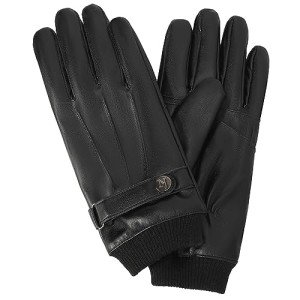 Men's Touchscreen Leather Gloves - Warm Winter Fit