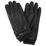 Men's Touchscreen Leather Gloves - Warm Winter Fit