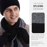 Men’s Winter Beanie, Scarf & Touchscreen Gloves Set