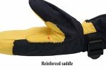 Men's Waterproof Fleece Winter Mittens - Yellow