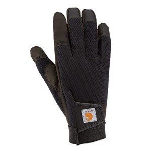 Carhartt Men's Black Touchscreen Leather Work Gloves