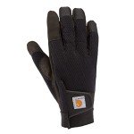 Carhartt Men's Black Touchscreen Leather Work Gloves