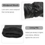 Men's Sheepskin Leather Winter Mittens and Gloves