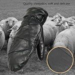 Men's Sheepskin Leather Winter Mittens and Gloves