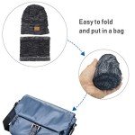 Men's Warm Fleece Beanie and Scarf Set