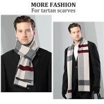 Men's Soft Merino Wool Scarf - Grey, Camel, Red