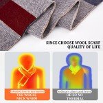 Men's Soft Merino Wool Scarf - Grey, Camel, Red
