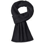 Thick Cashmere Scarf for Men - Black