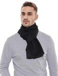 Thick Cashmere Scarf for Men - Black