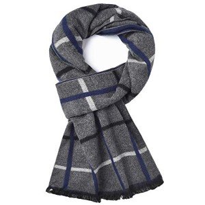 Men's Thick Warm Cashmere Scarf for Cold Weather