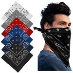Paisley Cotton Cowboy Bandanas - Multi-Purpose Scarves