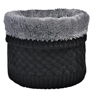 Fleece Neck Gaiter for Men and Women - Black