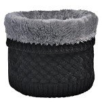 Fleece Neck Gaiter for Men and Women - Black