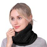 Fleece Neck Gaiter for Men and Women - Black