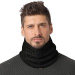 Fleece Neck Gaiter for Men and Women - Black