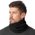 Fleece Neck Gaiter for Men and Women - Black