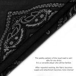 Paisley Cotton Cowboy Bandanas - Multi-Purpose Scarves