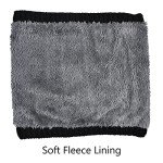 Fleece Neck Gaiter for Men and Women - Black