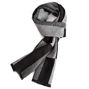 Men's Plaid Scarf for Autumn and Winter Warmth