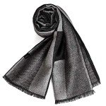 Men's Plaid Scarf for Autumn and Winter Warmth