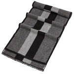 Men's Plaid Scarf for Autumn and Winter Warmth
