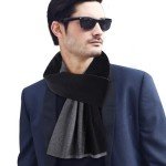 Cozy Cashmere Feel Men’s Winter Scarf - Black