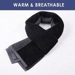 Cozy Cashmere Feel Men’s Winter Scarf - Black