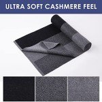 Cozy Cashmere Feel Men’s Winter Scarf - Black