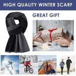 Cozy Cashmere Feel Men’s Winter Scarf - Black