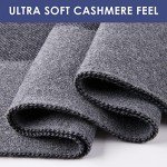 Cozy Cashmere Feel Men’s Winter Scarf - Black