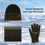 Men's Winter Beanie, Gloves & Scarf Set