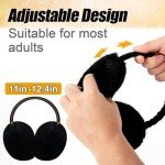2 Pack Adjustable Faux Fur Winter Ear Muffs