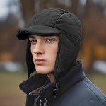Men's Waterproof Winter Bomber Cap with Earflaps