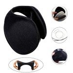 Men's Adjustable Black Fleece Ear Muffs