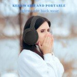 Foldable Ear Warmers - Plush Faux Fur Muff (Black)