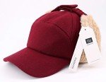 Men's Wool Winter Baseball Cap with Earmuffs