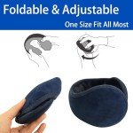 Men's Foldable Winter Earmuffs - Navy