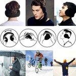 Men's Adjustable Black Fleece Ear Muffs