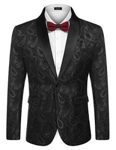 Men's Floral Tuxedo Blazer for Special Events