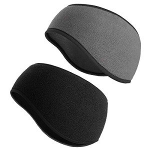 2 Pack Stretchy Ear Warmers Headbands for Men