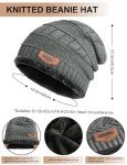 Men's Warm Winter Beanie, Scarf & Gloves Set