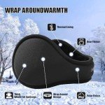 Adjustable Black Winter Ear Muffs for Men