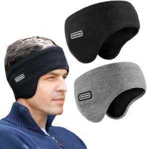 Men's Fleece Ear Muffs Headband for Winter Activities