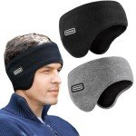 Men's Fleece Ear Muffs Headband for Winter Activities