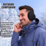 Adjustable Black Winter Ear Muffs for Men