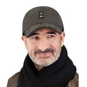 Warm Wool Dad Hat with Earmuffs for Men