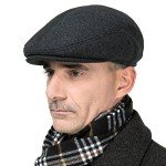 Men's Black Hat with Adjustable Earmuffs